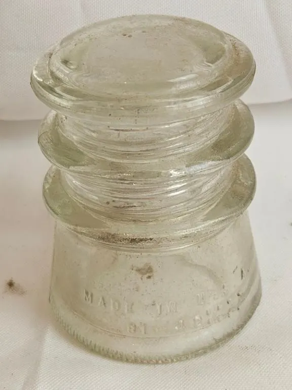 Vintage Hemingray-10 Glass Insulator