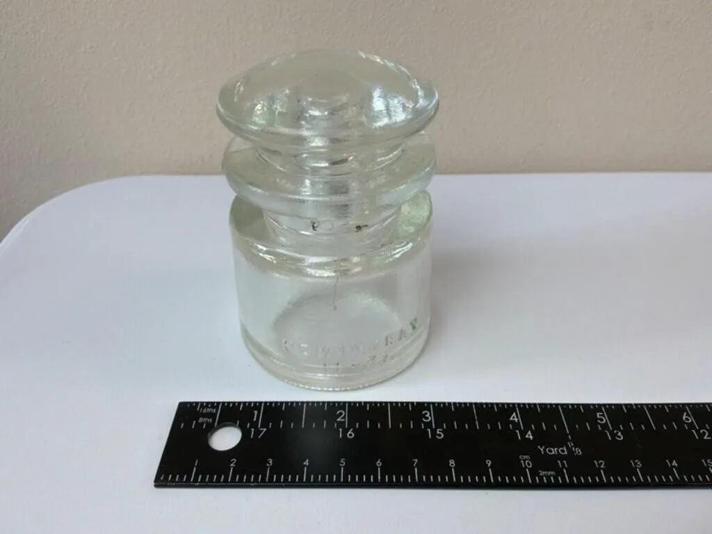 Vintage Hemingray 42 Clear Glass Insulator