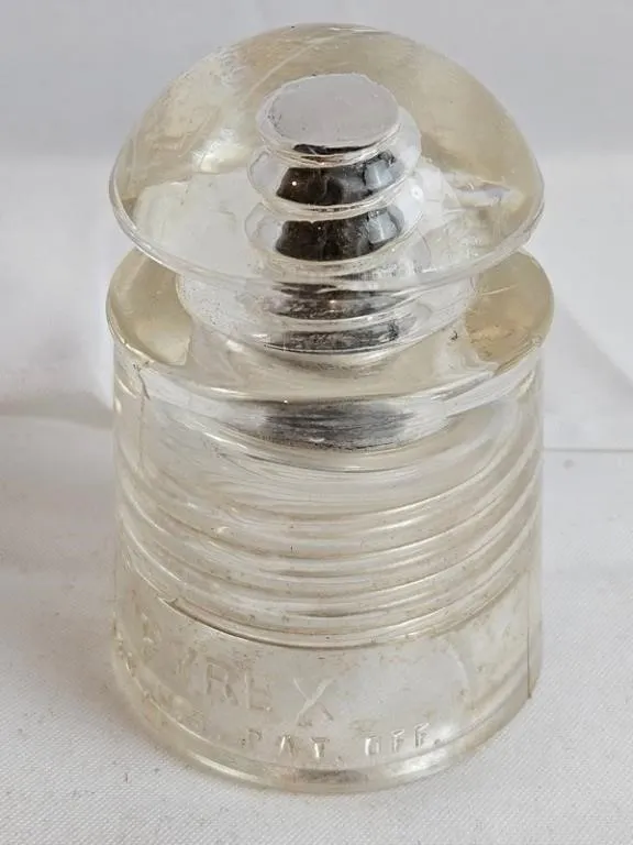 Vintage Pyrex Glass Insulator 4in