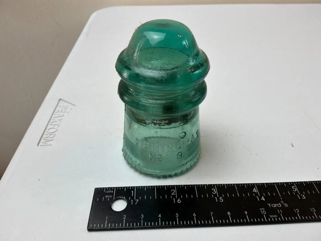 Vintage Hemingray No. 9 Glass Insulator