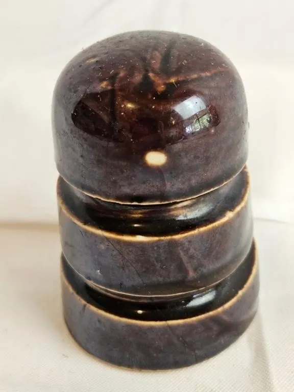 Brown Ceramic Electrical Insulator