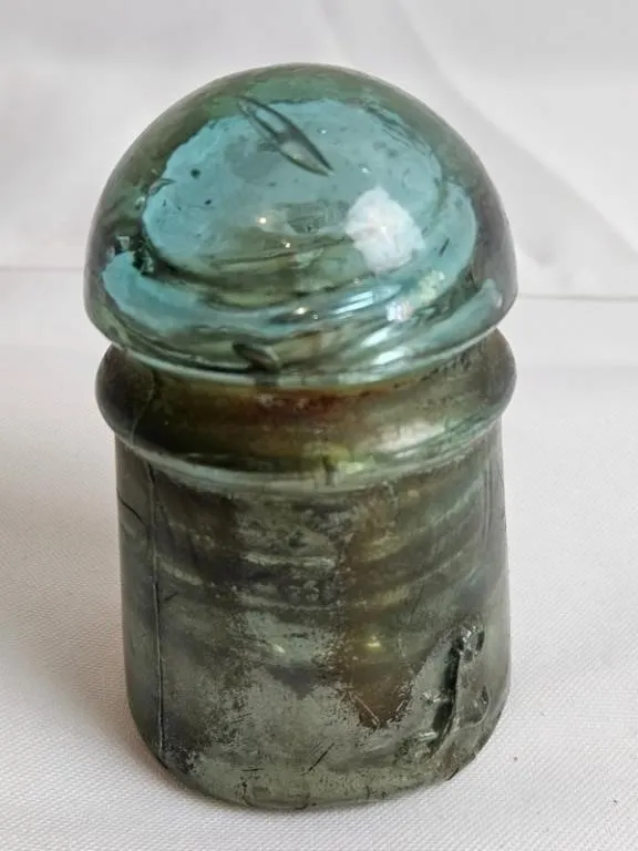 Vintage Aqua Glass Insulator