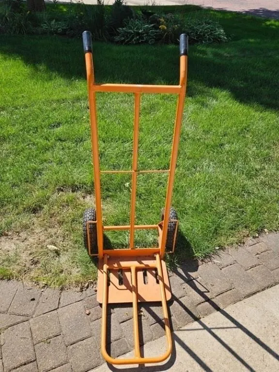 Orange Two-Wheel Steel Hand Truck