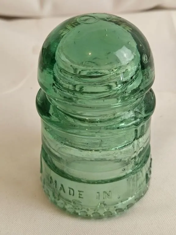 Vintage Green Glass Lynchburg Insulator