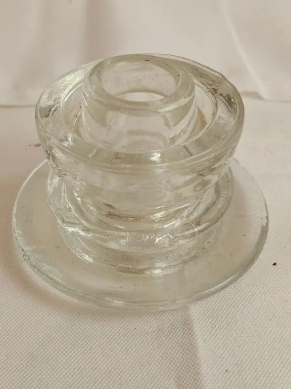 Clear Glass Fluted Holder