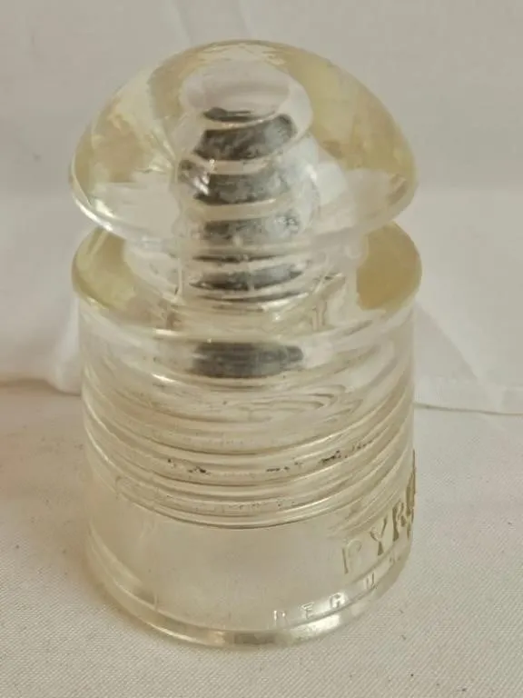 Vintage Pyrex Glass Insulator Made in USA