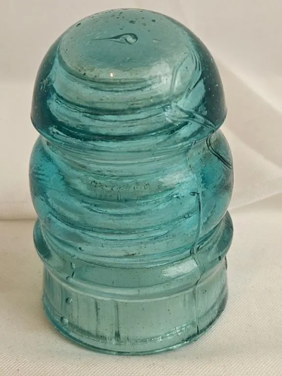 Vintage Aqua Glass Utility Insulator