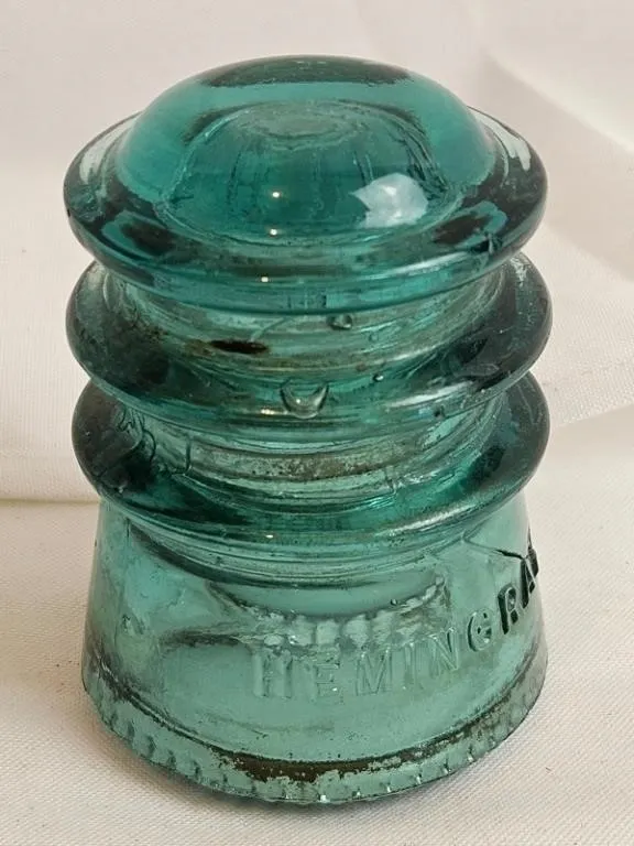 Vintage Hemingray Glass Insulator - 1893 Patent