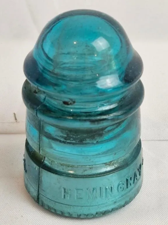 Vintage Hemingray Turquoise Glass Insulator