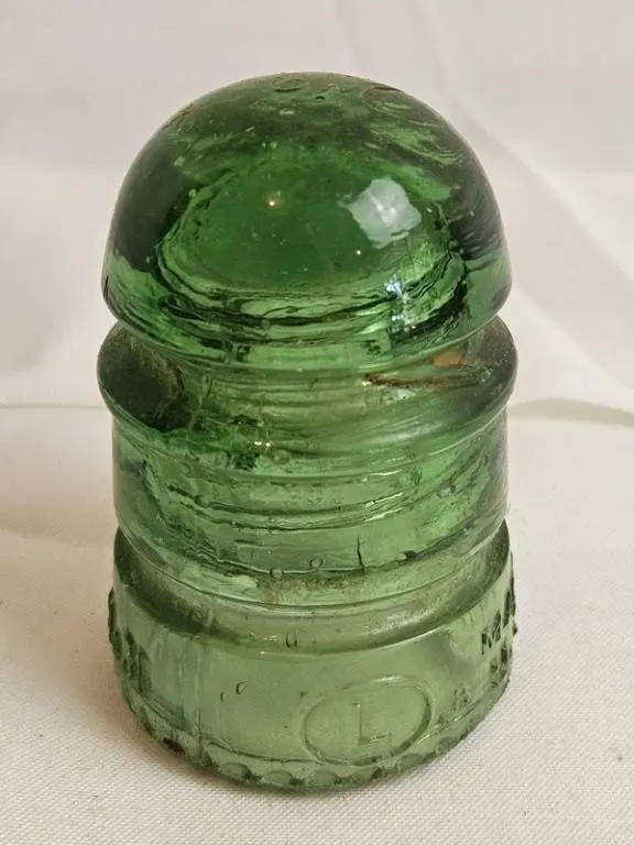 Vintage Green Glass Lynchburg Insulator