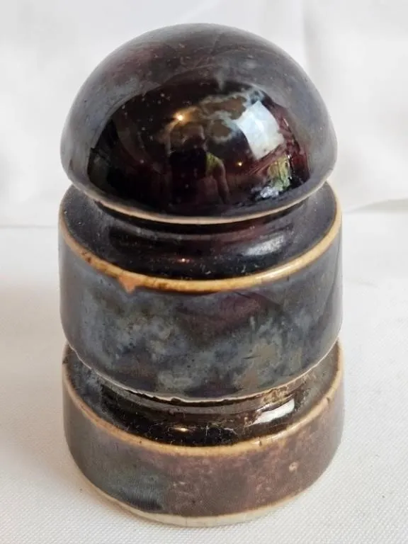Glazed Ceramic Insulator - Approx. 8in