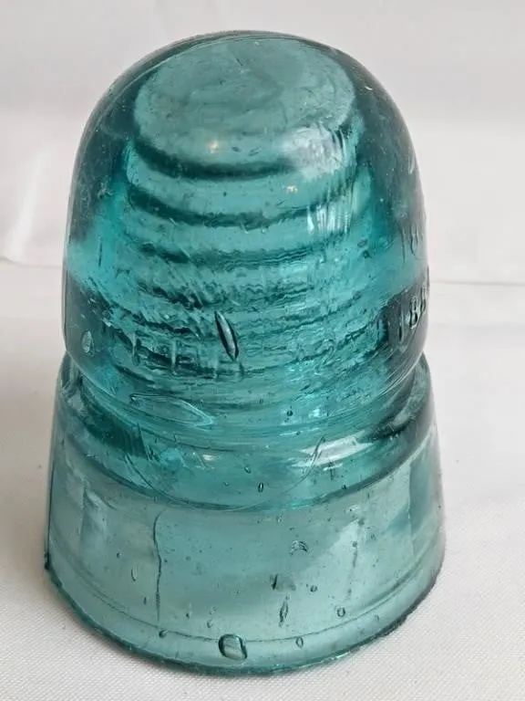 Vintage Hemingray Aqua Glass Insulator