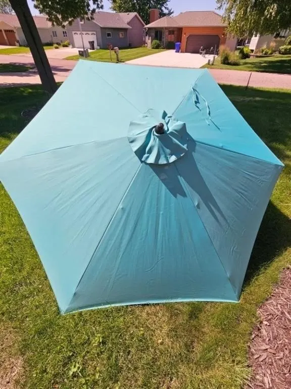 Threshold Turquoise Patio Umbrella 8ft 10in