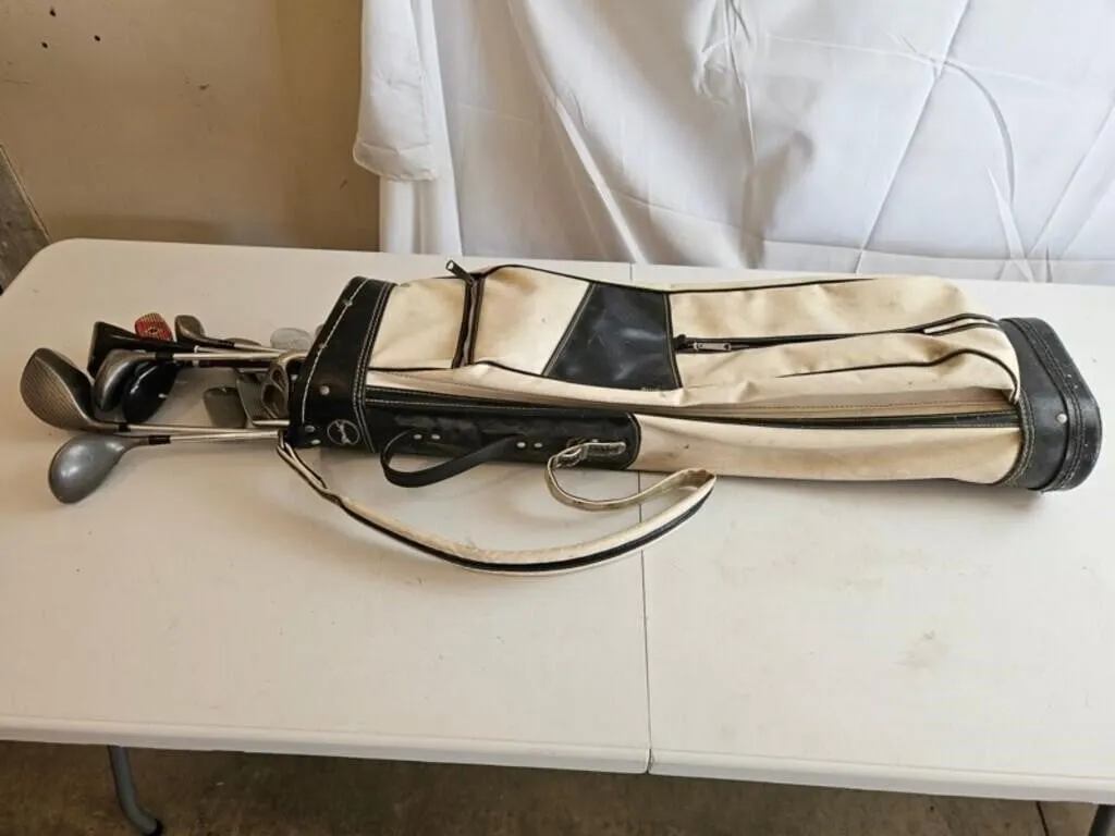 Vintage Golf Club Set w/ Spalding Bag