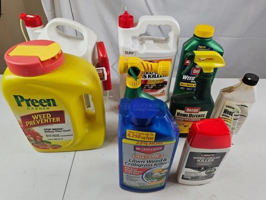 Weed & Insect Control Products (Lot of 9)