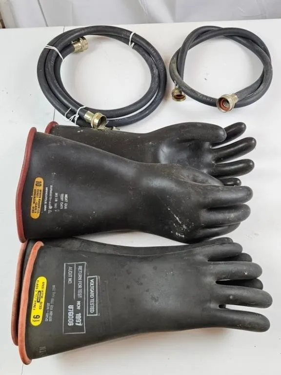 Electrical Gloves & Rubber Hoses (Lot of 4)