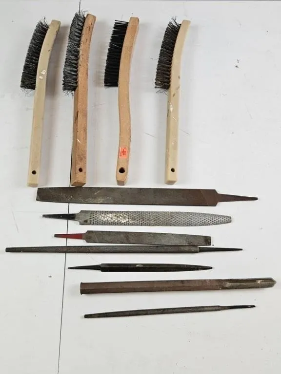 11pc Wire Brush & Metal File Set