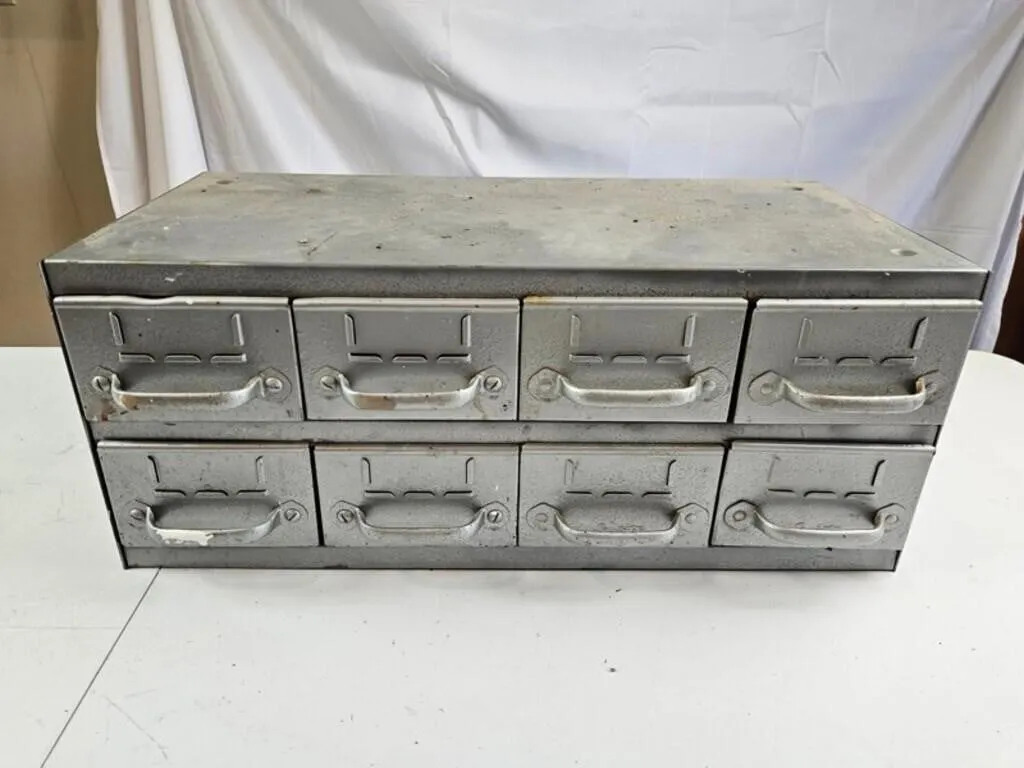 Equipto 8-Drawer Metal Parts Cabinet