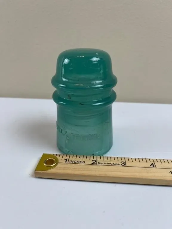 Vintage Aqua American Tel Co Glass Insulator