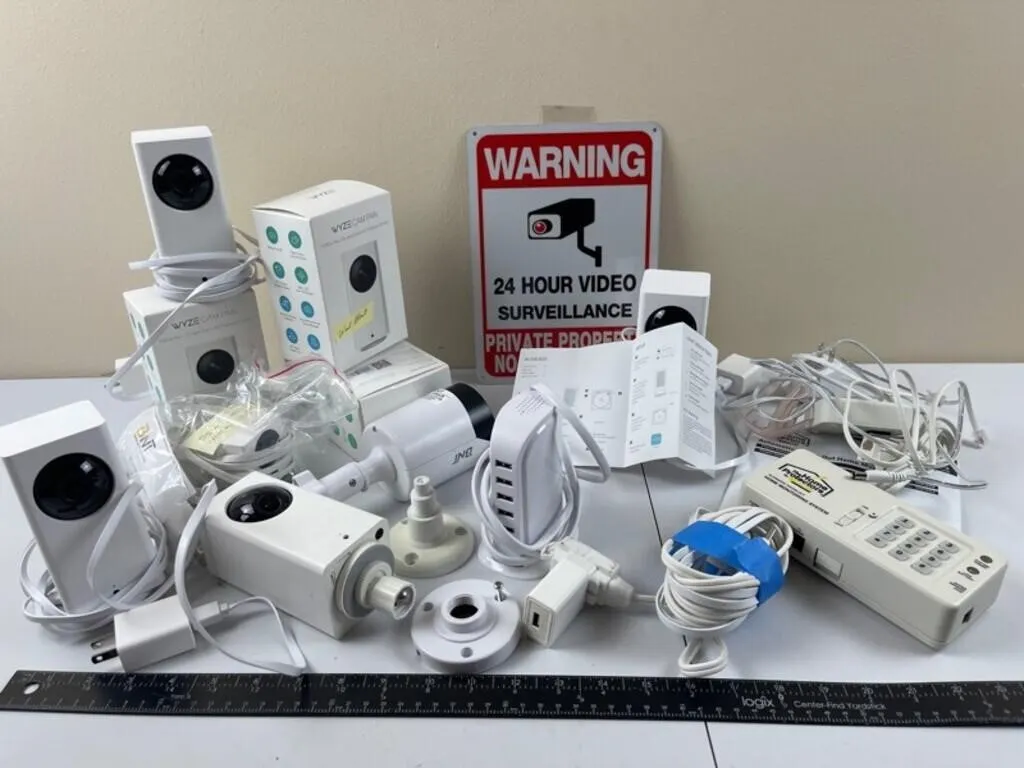 Security Camera & Alarm Mixed Lot (10pc)