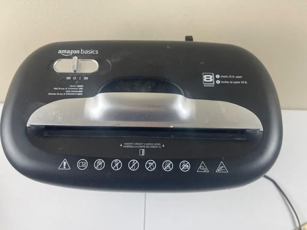 Amazon Basics 8-Sheet Paper Shredder