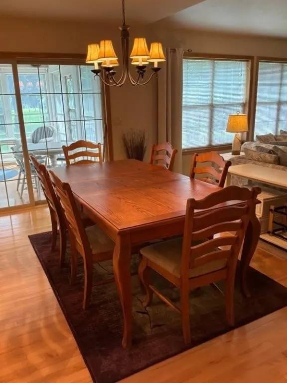 Dining Table with 8 Ladder-Back Chairs