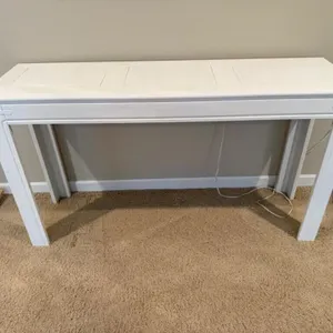 White Painted Console Table 46in
