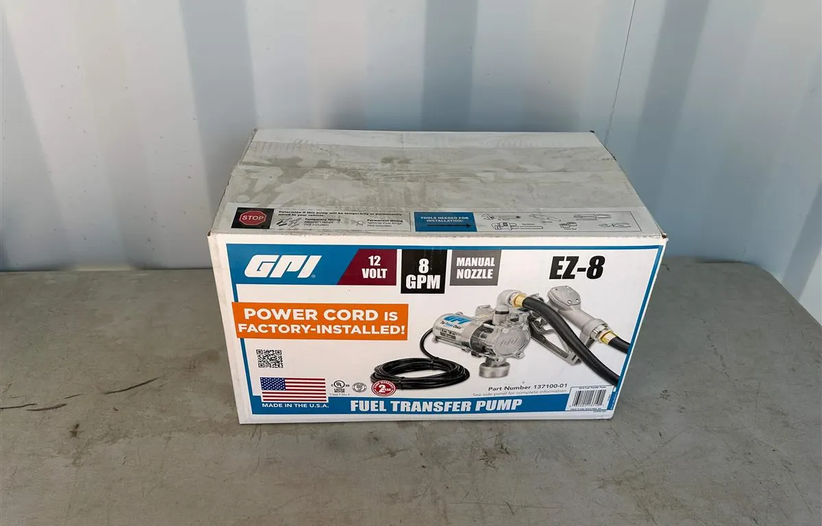 GPI EZ-8 12V Fuel Transfer Pump
UNRESERVED