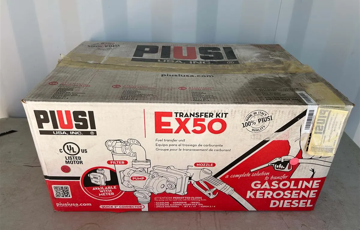 Piusi EX50 120V Fuel Transfer Kit
UNRESERVED