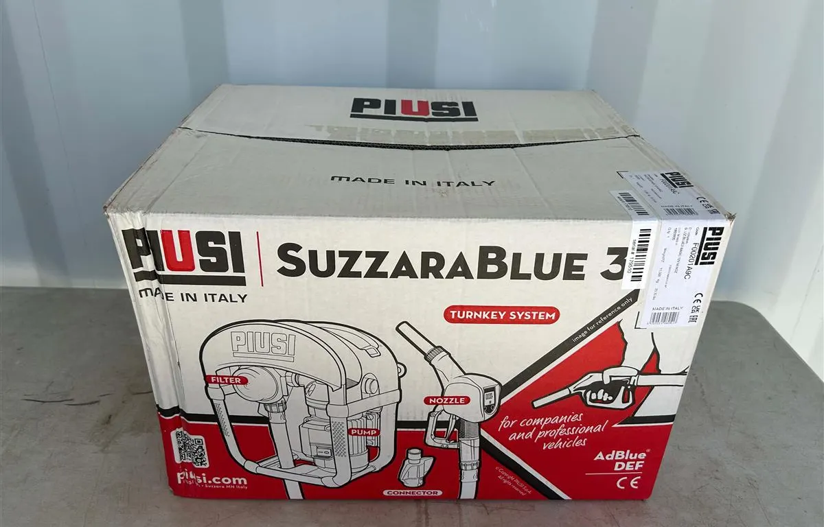 Piusi Suzzarablue 3 Dispensing System
UNRESERVED
