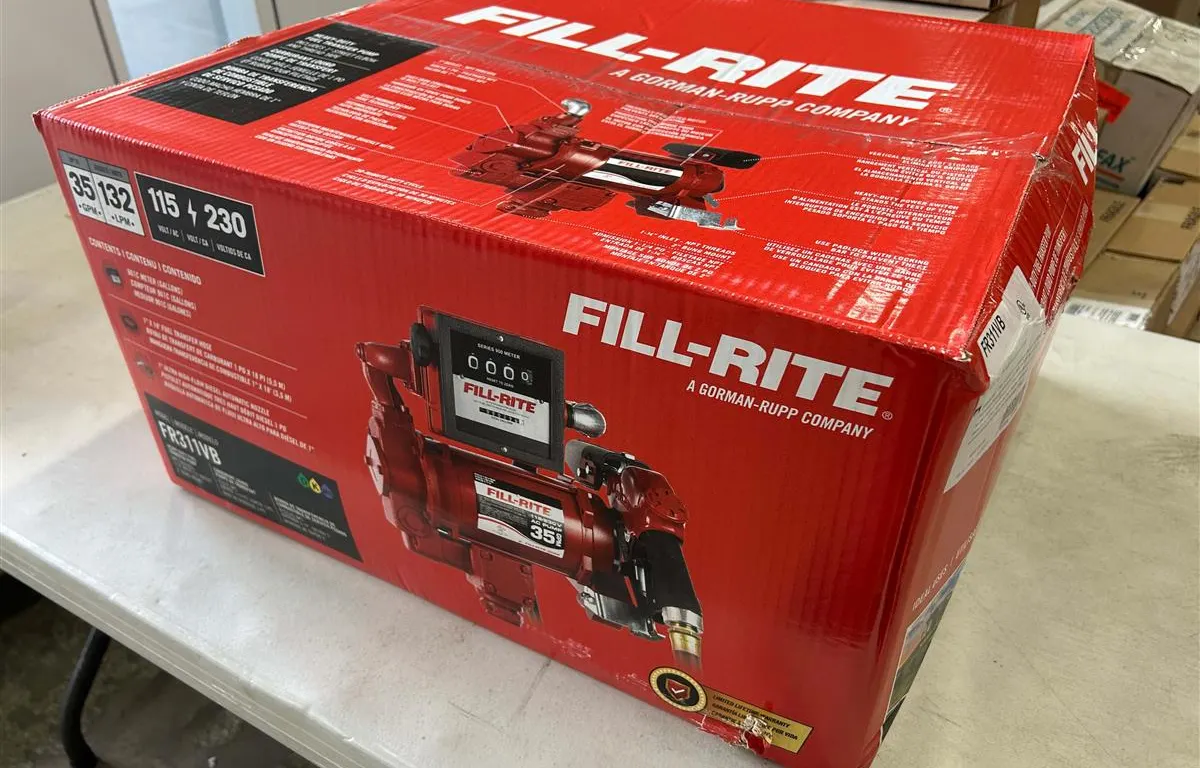 Fill-Rite FR311VB Diesel Fuel Transfer Pump
UNRESERVED