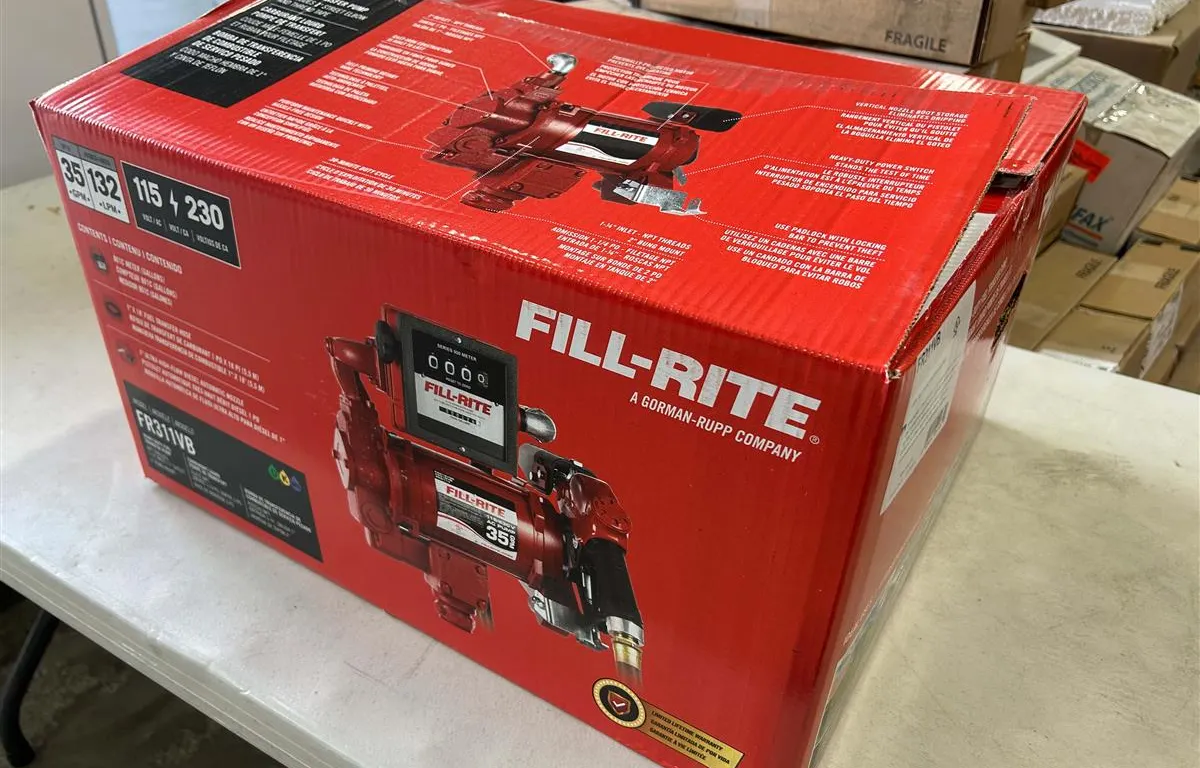 Fill-Rite FR311VB Diesel Fuel Transfer Pump
UNRESERVED