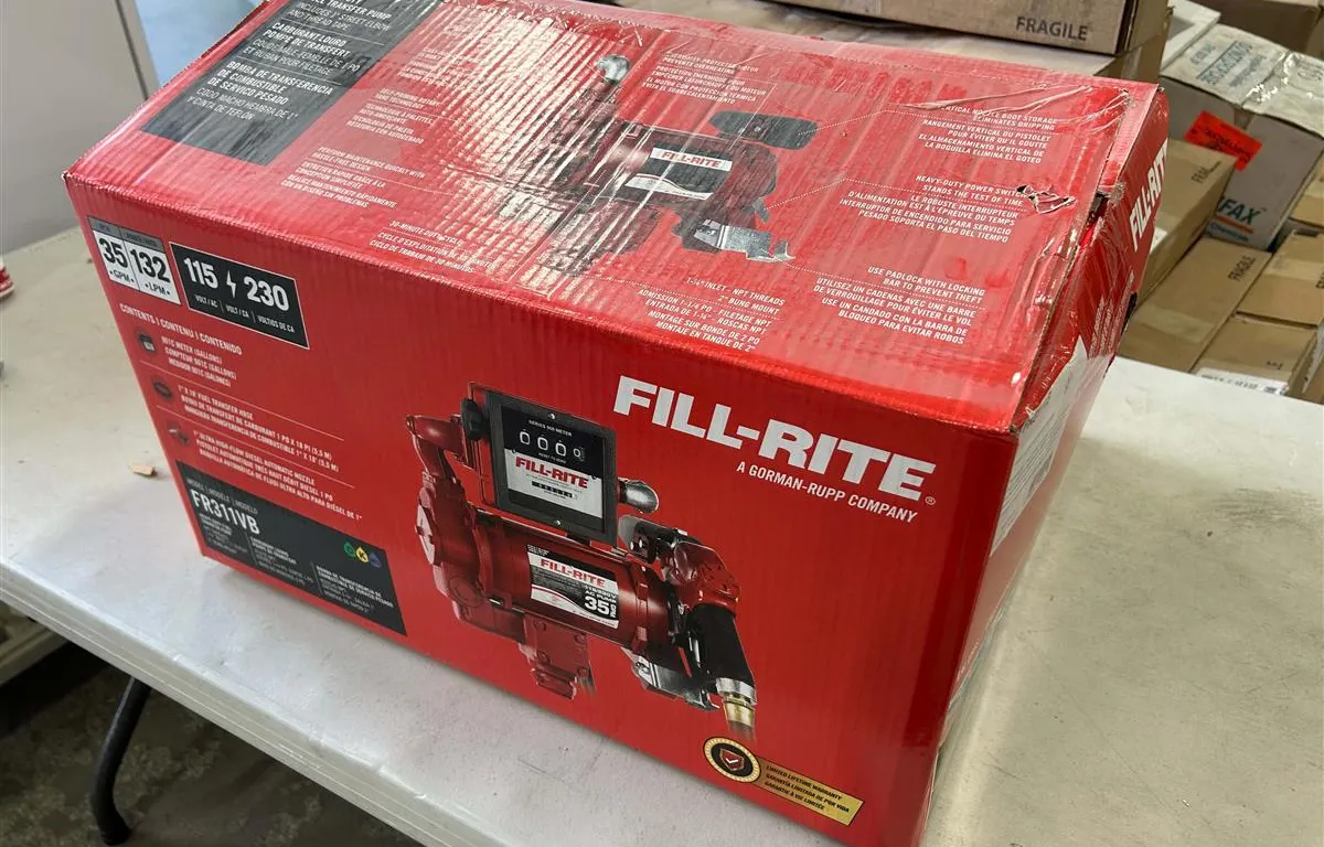 Fill-Rite FR311VB Diesel Fuel Transfer Pump
UNRESERVED