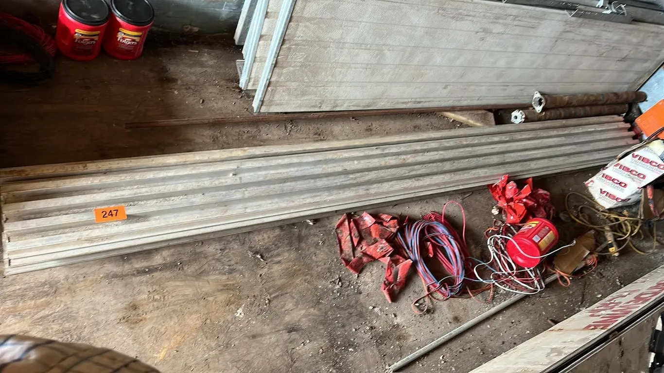 OFFSITE - 4 pieces of Great Dane trailer flooring. 10” wide 12’ long