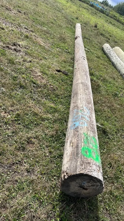 OFFSITE - 2 hydro poles, 1 is 28’ long and the other one is 15’ long.