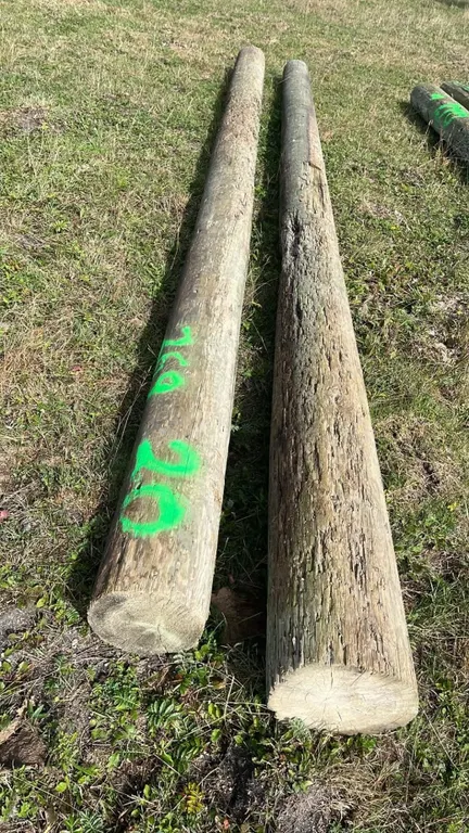 OFFSITE - 2 hydro poles, 20’ long each.