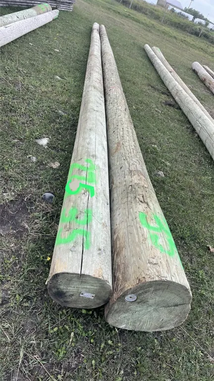 OFFSITE - 2 hydro poles, 35’ long each.