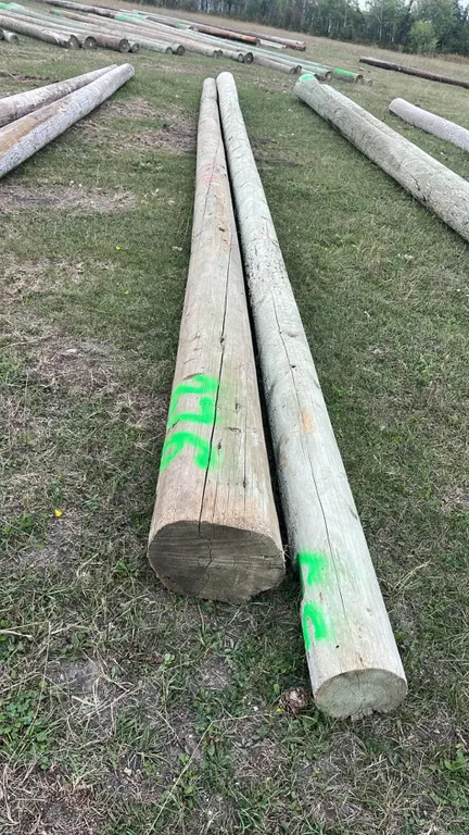OFFSITE - 2 hydro poles, 35’ long each.
