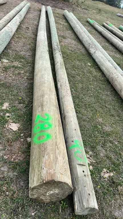 OFFSITE - 2 hydro poles, 40’ long each.