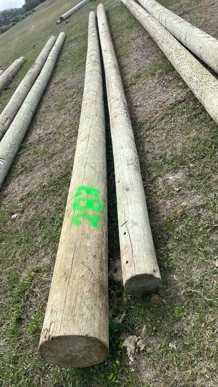 OFFSITE - 2 hydro poles, 40’ long each.