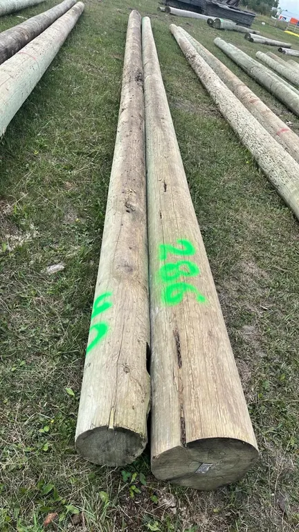 OFFSITE - 2 hydro poles, 40’ long each.