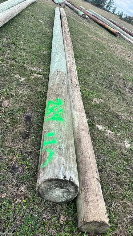 OFFSITE - 2 hydro poles, 40’ long each.