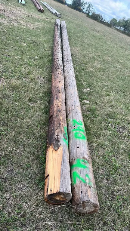 OFFSITE - 2 hydro poles, 42’ long each.