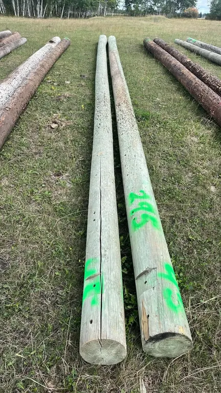 OFFSITE - 2 hydro poles, 45’ long each.