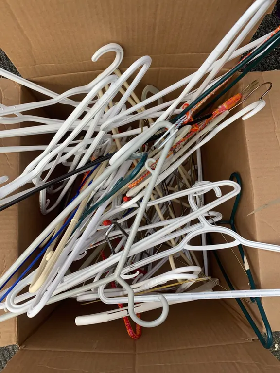 Plastic and Metal Clothes Hangers