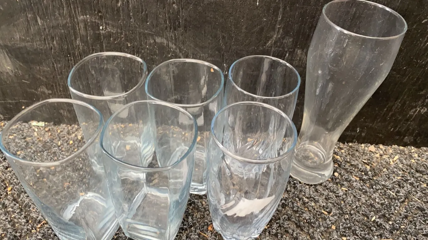 Drink Glasses, Set of 7