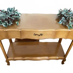 Wooden Console Table with Drawer and Lower Shelf