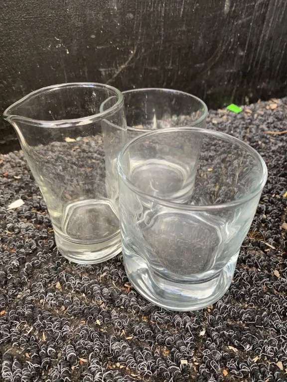 Three Assorted Clear Glasses Including Aberlour Whisky Glass