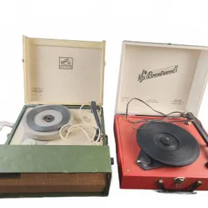 RCA Victor Model VKC-40 and Brentwood Model DRF-62 Portable Record Players