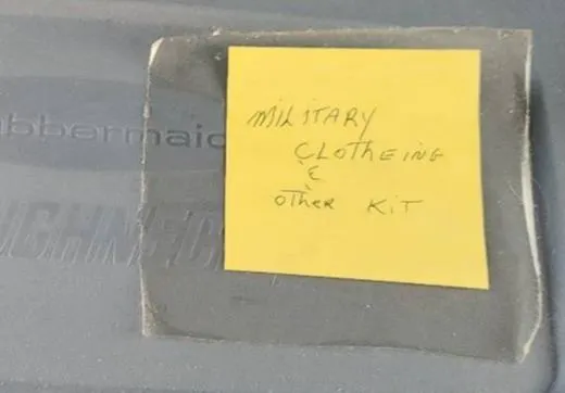 U.S. Army Military Field Gear and Uniform Kit in Tote